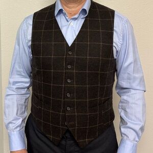 Men's  Vest - Dark Brown